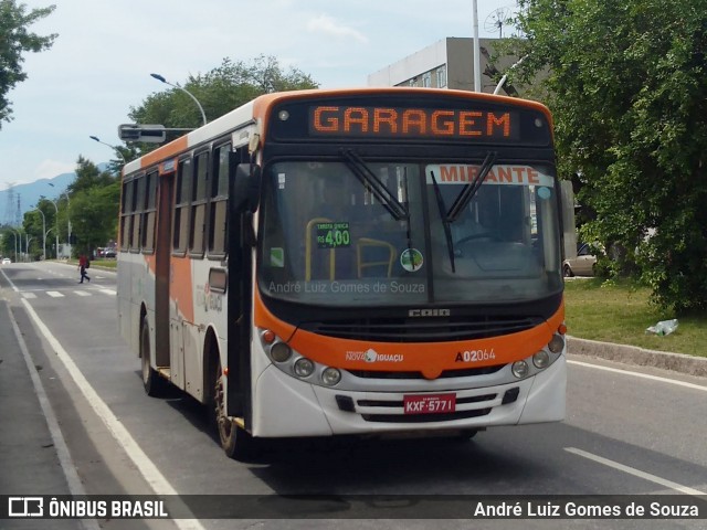 Viação Mirante A02064 na cidade de Mesquita, Rio de Janeiro, Brasil, por André Luiz Gomes de Souza. Número da foto: #6502023.