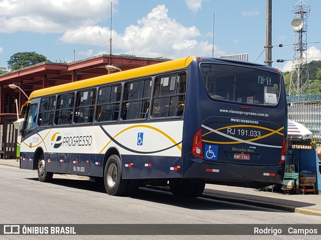 Viação Progresso RJ 191.033 na cidade de Paracambi, Rio de Janeiro, Brasil, por Rodrigo   Campos. ID da foto: 6502153.