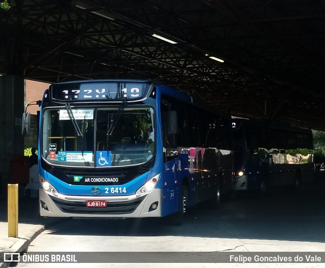 Transcooper > Norte Buss 2 6414 na cidade de São Paulo, São Paulo, Brasil, por Felipe Goncalves do Vale. ID da foto: 6502544.