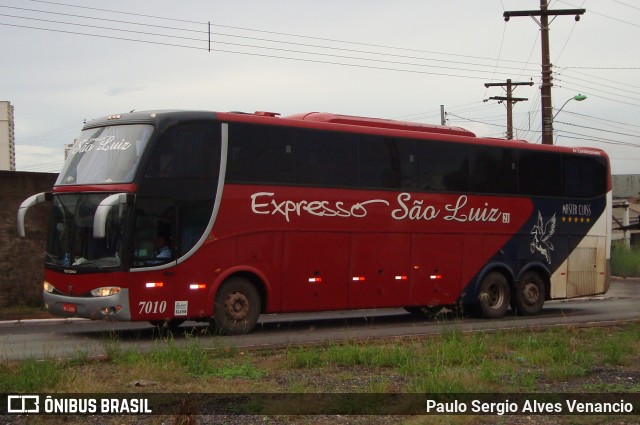 Expresso São Luiz 7010 na cidade de Cuiabá, Mato Grosso, Brasil, por Paulo Sergio Alves Venancio. ID da foto: 6503826.