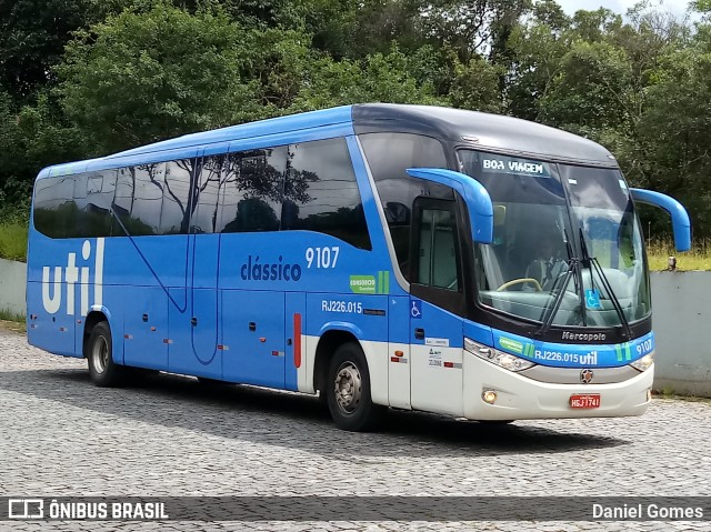 UTIL - União Transporte Interestadual de Luxo 9107 na cidade de Ouro Preto, Minas Gerais, Brasil, por Daniel Gomes. Número da foto: #6504632.
