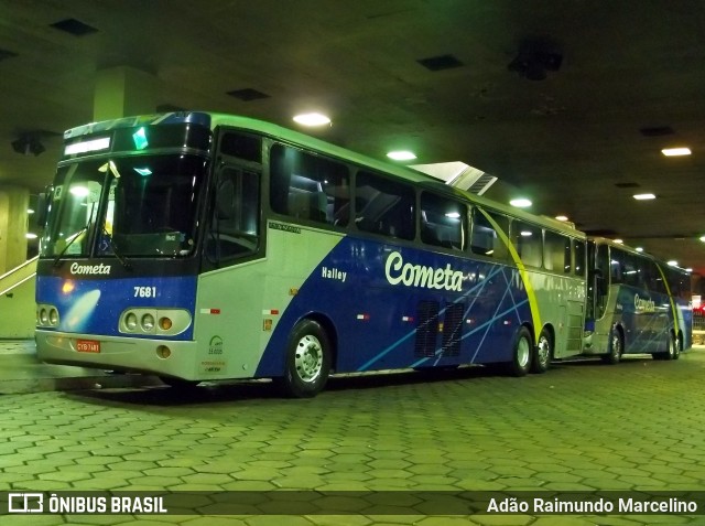 Viação Cometa 7681 na cidade de Belo Horizonte, Minas Gerais, Brasil, por Adão Raimundo Marcelino. Número da foto: #6505184.