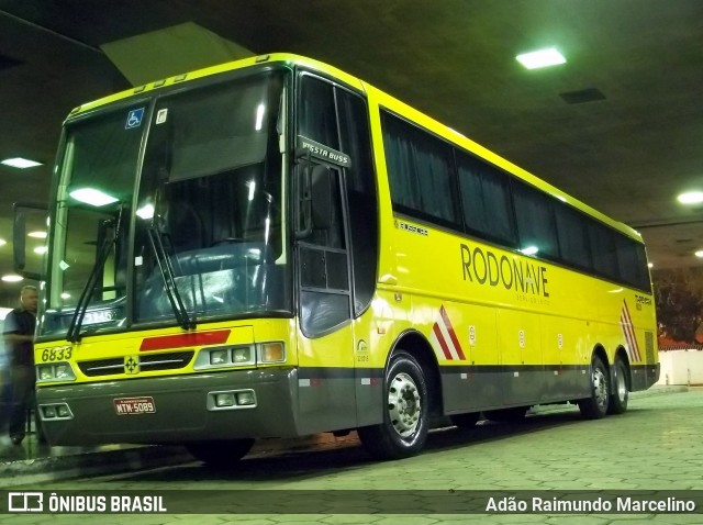 Viação Itapemirim 6833 na cidade de Belo Horizonte, Minas Gerais, Brasil, por Adão Raimundo Marcelino. ID da foto: 6505350.