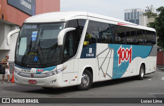 Auto Viação 1001 RJ 108.506 na cidade de Rio de Janeiro, Rio de Janeiro, Brasil, por Lucas Lima. ID da foto: 6504966.