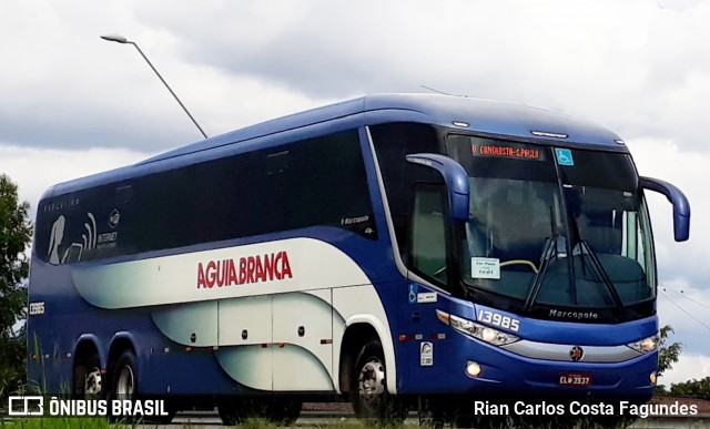 Viação Águia Branca 13985 na cidade de Vitória da Conquista, Bahia, Brasil, por Rian Carlos Costa Fagundes . ID da foto: 6505593.