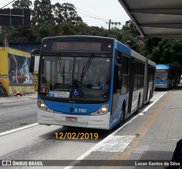Viação Cidade Dutra 6 1182 na cidade de São Paulo, São Paulo, Brasil, por Lucas Santos da Silva. Número da foto: #6506166.