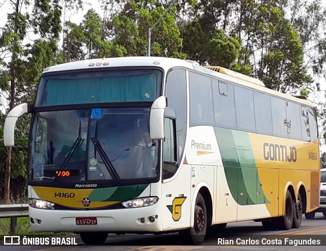 Empresa Gontijo de Transportes 14160 na cidade de Vitória da Conquista, Bahia, Brasil, por Rian Carlos Costa Fagundes . Número da foto: #6506407.