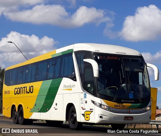 Empresa Gontijo de Transportes 18435 na cidade de Vitória da Conquista, Bahia, Brasil, por Rian Carlos Costa Fagundes . Número da foto: #6507863.