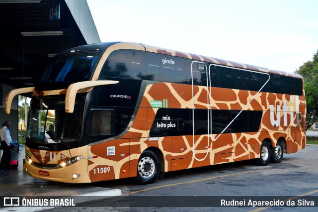 UTIL - União Transporte Interestadual de Luxo 11509 na cidade de Mogi das Cruzes, São Paulo, Brasil, por Rudnei Aparecido da Silva. Número da foto: #6508005.