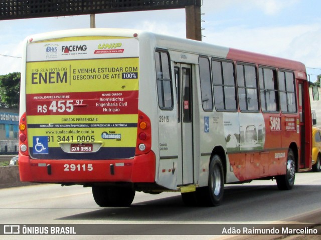 Transbus Transportes > Gávea Transportes 29115 na cidade de Belo Horizonte, Minas Gerais, Brasil, por Adão Raimundo Marcelino. ID da foto: 6508209.