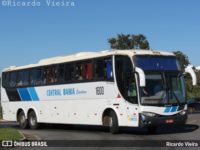 Viação Central Bahia de Transportes 1600 na cidade de Brasília, Distrito Federal, Brasil, por Ricardo Vieira. ID da foto: 6507536.