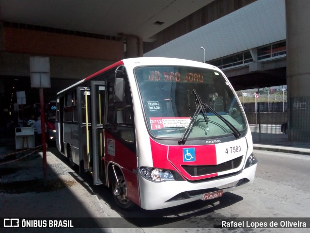 Pêssego Transportes 4 7580 na cidade de São Paulo, São Paulo, Brasil, por Rafael Lopes de Oliveira. Número da foto: #6506204.