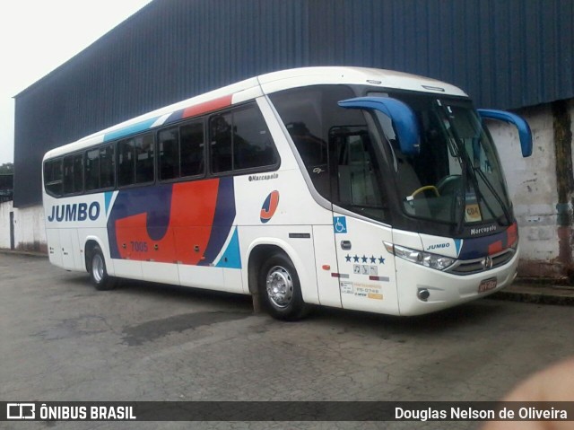 Jumbo Turismo 7005 na cidade de Caieiras, São Paulo, Brasil, por Douglas Nelson de Oliveira. ID da foto: 6507747.