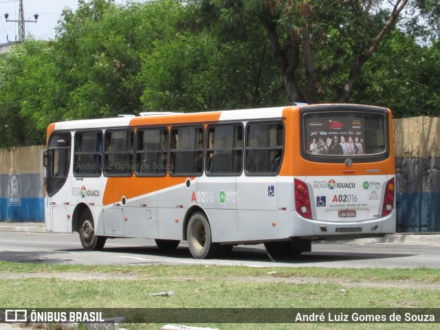 Viação Mirante A02016 na cidade de Mesquita, Rio de Janeiro, Brasil, por André Luiz Gomes de Souza. ID da foto: 6507995.