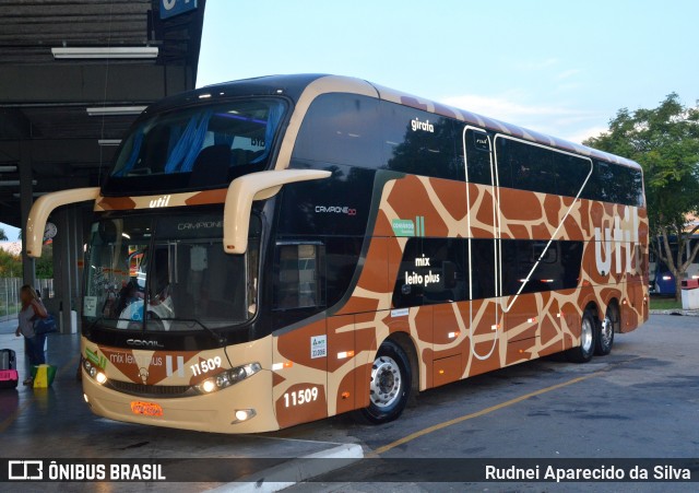 UTIL - União Transporte Interestadual de Luxo 11509 na cidade de Mogi das Cruzes, São Paulo, Brasil, por Rudnei Aparecido da Silva. ID da foto: 6508014.