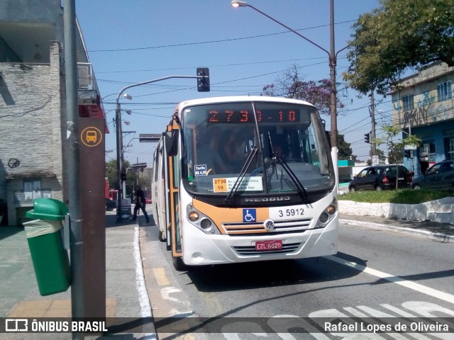 Upbus Qualidade em Transportes 3 5912 na cidade de São Paulo, São Paulo, Brasil, por Rafael Lopes de Oliveira. ID da foto: 6506249.