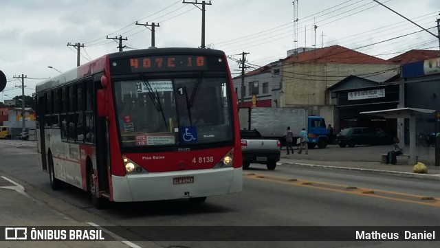 Express Transportes Urbanos Ltda 4 8138 na cidade de São Paulo, São Paulo, Brasil, por Matheus  Daniel. Número da foto: #6510724.