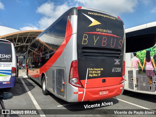 By Bus Transportes Ltda 61208 na cidade de Aparecida, São Paulo, Brasil, por Vicente de Paulo Alves. ID da foto: 6510628.