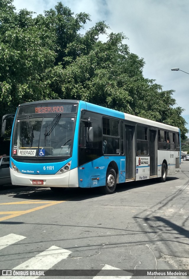 Viação Cidade Dutra 61101 na cidade de São Paulo, São Paulo, Brasil, por Matheus Medeiros. Número da foto: #6509935.