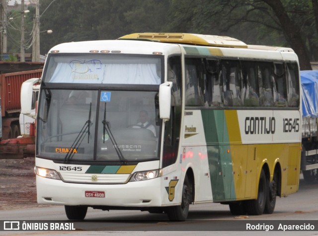 Empresa Gontijo de Transportes 12645 na cidade de Conselheiro Lafaiete, Minas Gerais, Brasil, por Rodrigo  Aparecido. Número da foto: #6510105.