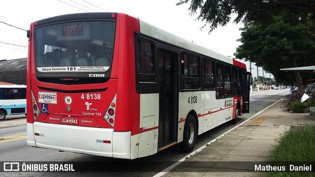 Express Transportes Urbanos Ltda 4 8138 na cidade de São Paulo, São Paulo, Brasil, por Matheus  Daniel. ID da foto: 6510725.