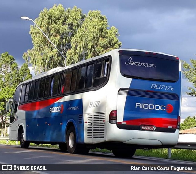 Viação Riodoce 80717 na cidade de Vitória da Conquista, Bahia, Brasil, por Rian Carlos Costa Fagundes . ID da foto: 6510116.