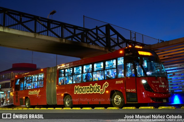 Macrobús TM-045 na cidade de Brasil, por José Manuel Núñez Cebada. Número da foto: #6508888.