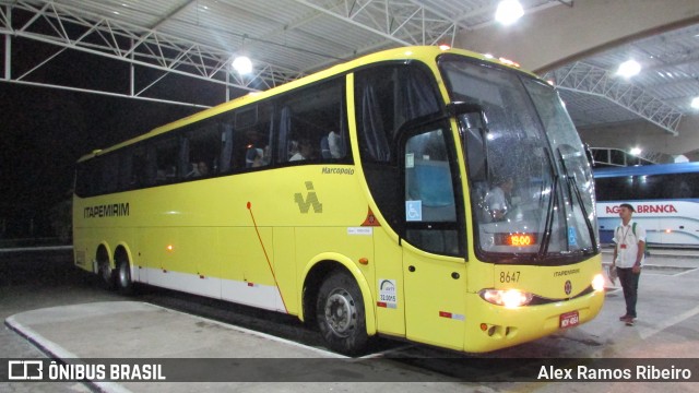 Viação Itapemirim 8647 na cidade de Taubaté, São Paulo, Brasil, por Alex Ramos Ribeiro. ID da foto: 6510648.