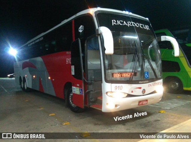 Ricardotur 910 na cidade de Passos, Minas Gerais, Brasil, por Vicente de Paulo Alves. ID da foto: 6508576.