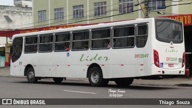 Auto Ônibus Líder 0912049 na cidade de Manaus, Amazonas, Brasil, por Thiago Souza. ID da foto: 6511602.