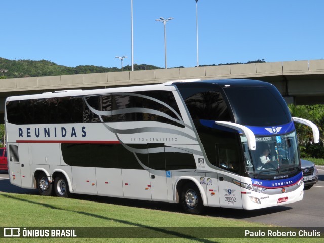 Reunidas Transportes Coletivos 38802 na cidade de Florianópolis, Santa Catarina, Brasil, por Paulo Roberto Chulis. Número da foto: #6511181.