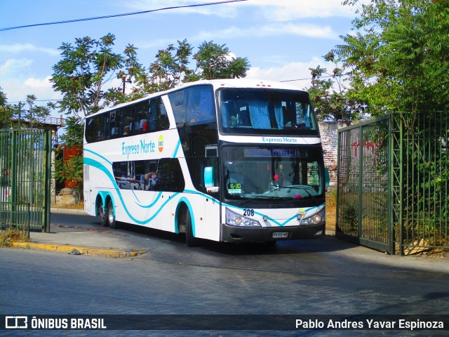 Expreso Norte 208 na cidade de Estación Central, Santiago, Metropolitana de Santiago, Chile, por Pablo Andres Yavar Espinoza. ID da foto: 6512574.