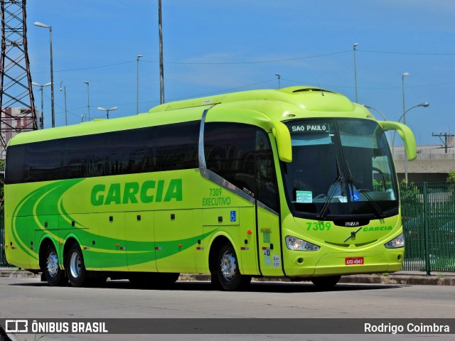 Viação Garcia 7309 na cidade de São Paulo, São Paulo, Brasil, por Rodrigo Coimbra. ID da foto: 6511158.