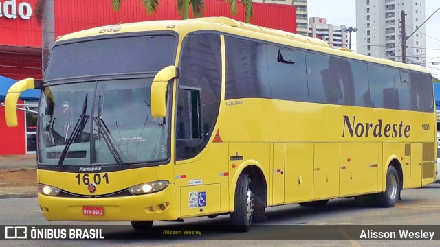 Viação Nordeste 1601 na cidade de Fortaleza, Ceará, Brasil, por Alisson Wesley. Número da foto: #6512138.