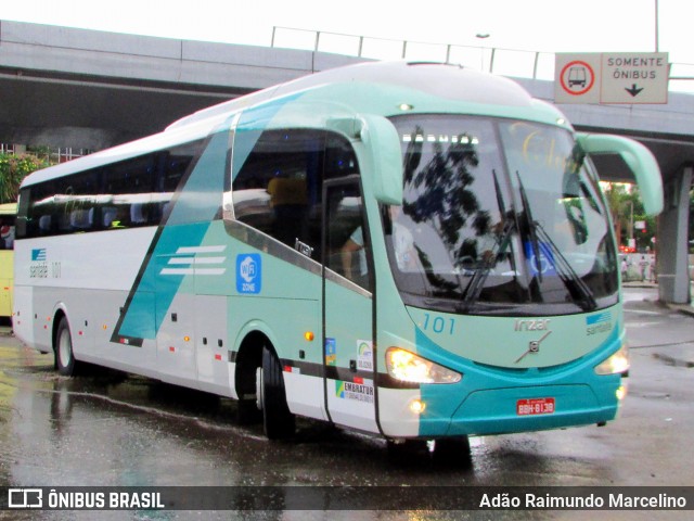 Santa Fé Transportes 101 na cidade de Belo Horizonte, Minas Gerais, Brasil, por Adão Raimundo Marcelino. ID da foto: 6512276.