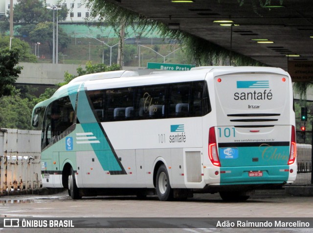 Santa Fé Transportes 101 na cidade de Belo Horizonte, Minas Gerais, Brasil, por Adão Raimundo Marcelino. ID da foto: 6512273.