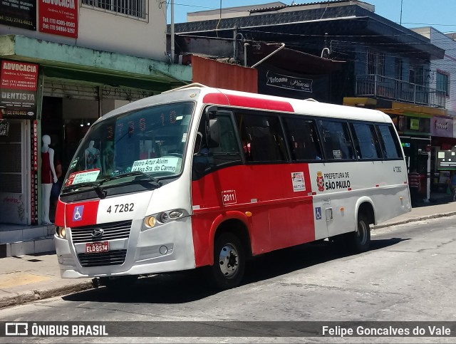 Pêssego Transportes 4 7282 na cidade de São Paulo, São Paulo, Brasil, por Felipe Goncalves do Vale. ID da foto: 6514009.