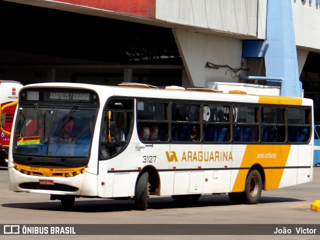 Viação Araguarina 3127 na cidade de Goiânia, Goiás, Brasil, por João Victor. ID da foto: 6513289.