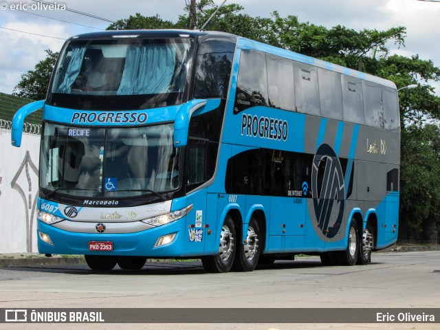 Auto Viação Progresso 6087 na cidade de Recife, Pernambuco, Brasil, por Eric Oliveira. ID da foto: 6514629.