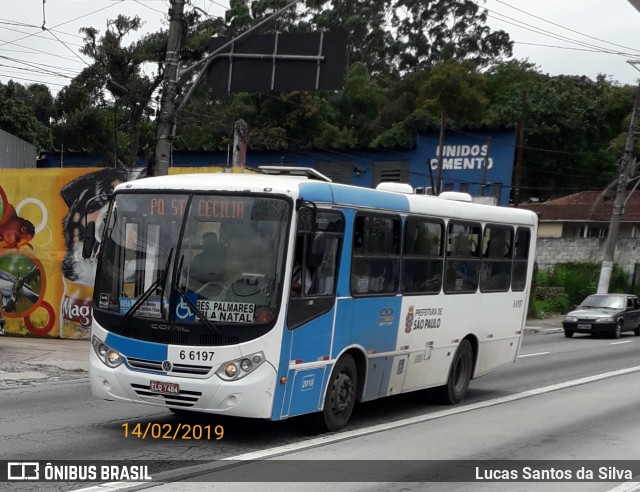 Transwolff Transportes e Turismo 6 6197 na cidade de São Paulo, São Paulo, Brasil, por Lucas Santos da Silva. ID da foto: 6514367.