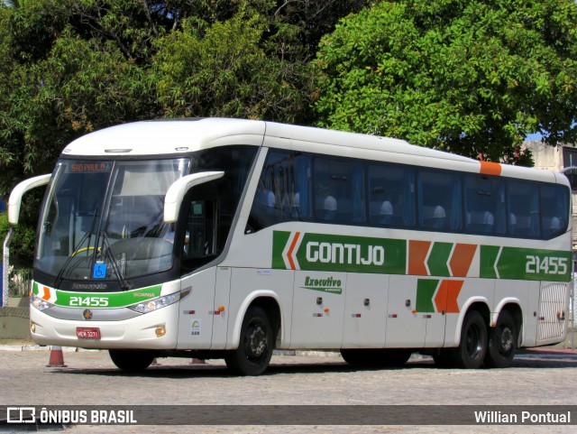 Empresa Gontijo de Transportes 21455 na cidade de Fortaleza, Ceará, Brasil, por Willian Pontual. ID da foto: 6515021.