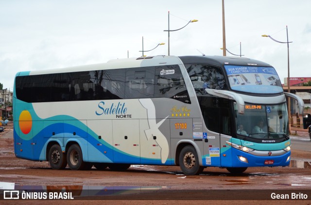 Expresso Satélite Norte 17100 na cidade de Estreito, Maranhão, Brasil, por Gean Brito. ID da foto: 6515890.