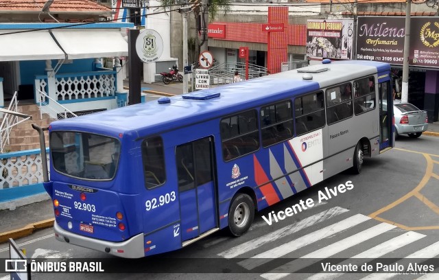 Empresa de Ônibus Pássaro Marron 92.903 na cidade de Aparecida, São Paulo, Brasil, por Vicente de Paulo Alves. ID da foto: 6515222.