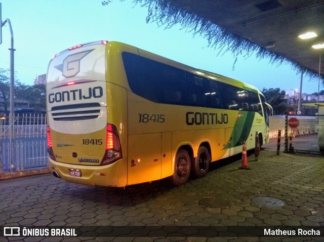 Empresa Gontijo de Transportes 18415 na cidade de Belo Horizonte, Minas Gerais, Brasil, por Matheus Rocha. Número da foto: #6515052.