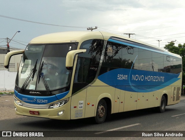 Viação Novo Horizonte 523411 na cidade de Teresina, Piauí, Brasil, por Ruan Silva Andrade. ID da foto: 6516358.