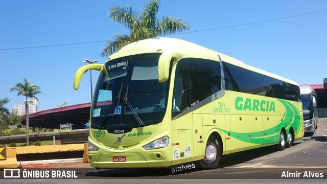 Viação Garcia 7899 na cidade de Londrina, Paraná, Brasil, por Almir Alves. ID da foto: 6515165.