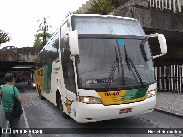 Empresa Gontijo de Transportes 11640 na cidade de Belo Horizonte, Minas Gerais, Brasil, por Hariel Bernades. ID da foto: 6518312.