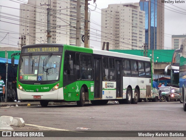 Viação Santa Brígida 1 1841 na cidade de São Paulo, São Paulo, Brasil, por Weslley Kelvin Batista. ID da foto: 6517379.