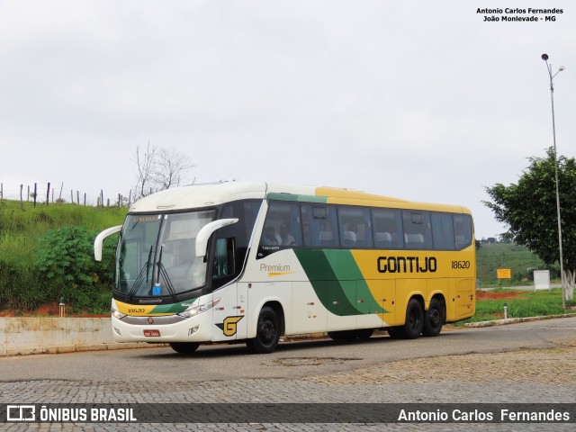 Empresa Gontijo de Transportes 18620 na cidade de João Monlevade, Minas Gerais, Brasil, por Antonio Carlos Fernandes. ID da foto: 6517821.