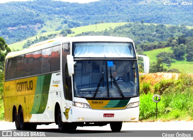 Empresa Gontijo de Transportes 11800 na cidade de Nova União, Minas Gerais, Brasil, por César Ônibus. ID da foto: 6480074.